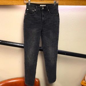 Madewell black wash high rise the perfect vintage jean